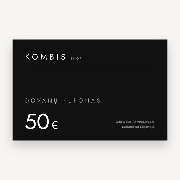 Kombis.shop dovanų kuponas 50 €